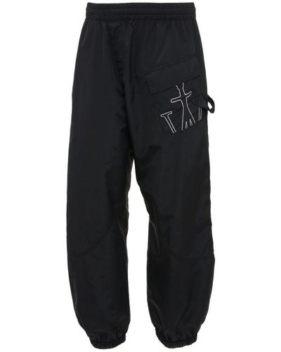 JW Anderson Pants With Logo - Black