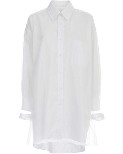 Maison Margiela Poplin Cotton Dress - White