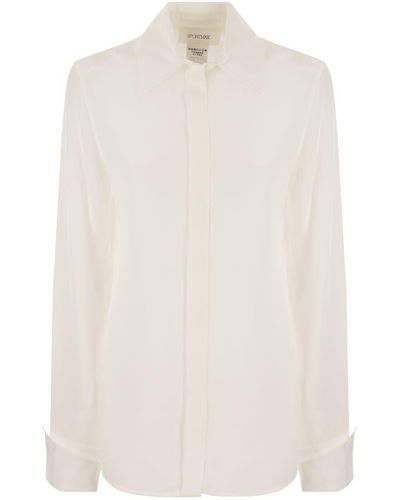 Sportmax Lelia - Pure Silk Shirt - White
