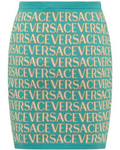 Versace ' Allover' Caspule La Vacanza Skirt - Green