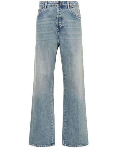 Miu Miu High-rise Straight-leg Jeans - Blue