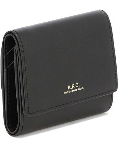 A.P.C. "lois" Compact Wallet - Black