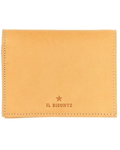 Il Bisonte Small Leather Wallet - Natural