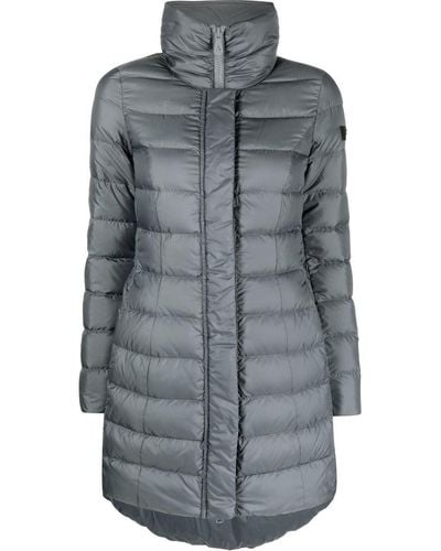 Peuterey Padded Zip-up Coat - Grey