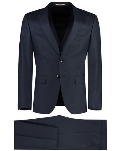 BOSS Three-Piece Wool Suit - Blue