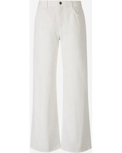 The Row Eglitta Straight Fit Jeans - White