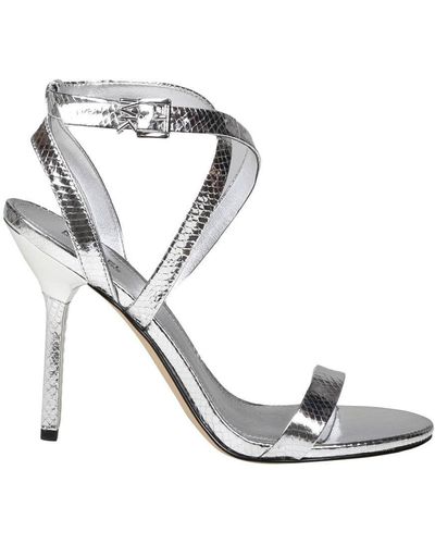 michael kors silver heels