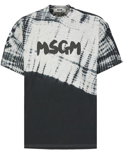 MSGM T-Shirt With New Brushed Logo - Black