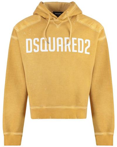 DSquared² Cipro Cotton Hoodie - Yellow