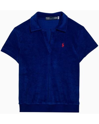 Polo Ralph Lauren Royal Chenille Polo Shirt - Blue