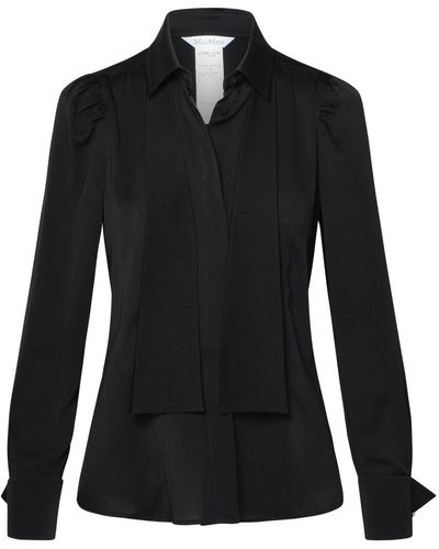 Max Mara Black Silk Shirt