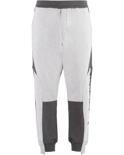 Alexander McQueen Cotton Track-Pants - Grey