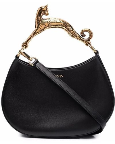 Lanvin Embellished-handle Tote Bag - Black