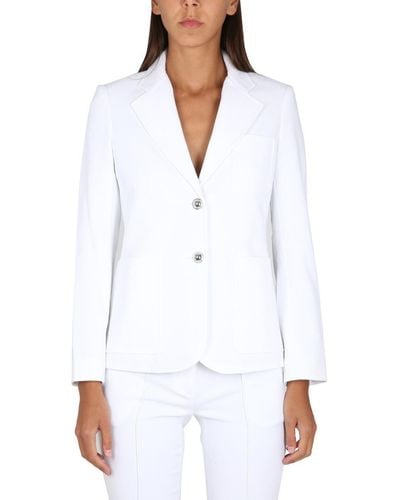 Michael Kors Jacket With Patch Pockets - White