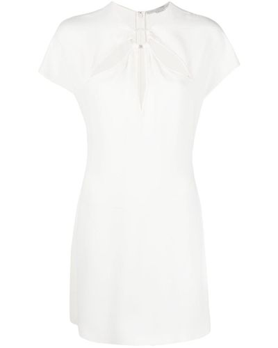 Stella McCartney Cut-out Short-sleeve Minidress - White