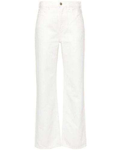 Chloé Wide Leg Denim Jeans - White