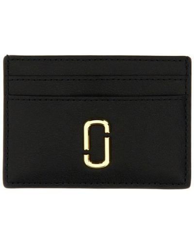 Marc Jacobs Card Holder With Logo - Black