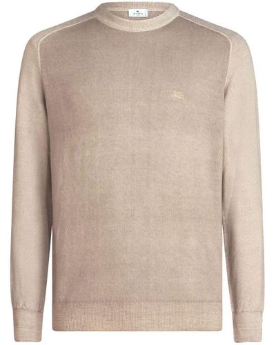 Etro Sweater With Embroidery - Brown