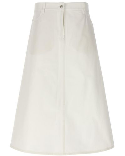 Studio Nicholson 'baringo' Midi Skirt - White