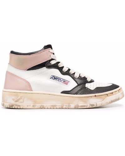 Autry 'medalist Mid' Trainers - Pink