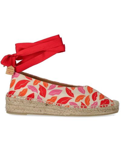 Castañer Diane Von Furstenberg X Gea Multicolour Espadrille - Red