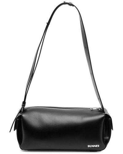 Sunnei One Shoulder Bag - Black