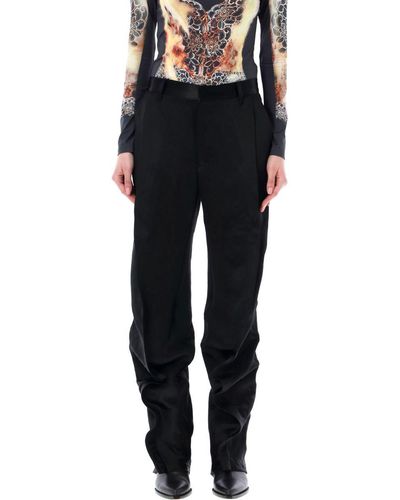 Y. Project Banana Slim Trousers - Black