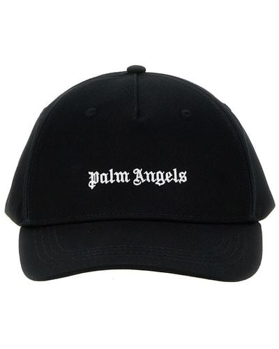 Palm Angels Classic Logo Hats - Black