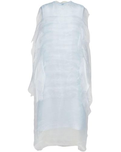 Prada Technical Voile Dress - Blue