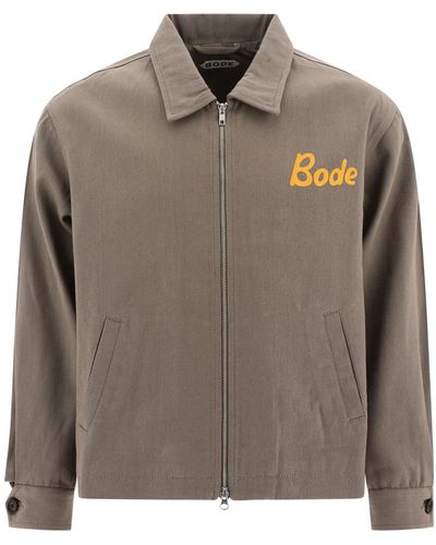 Bode "Low Lying Smmer Club" Jacket - Brown