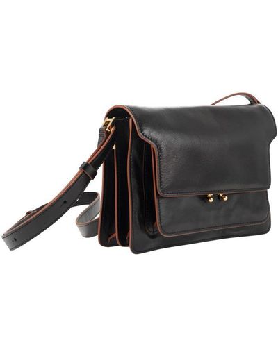 Marni Trunk Soft - Soft Leather Bag - Black