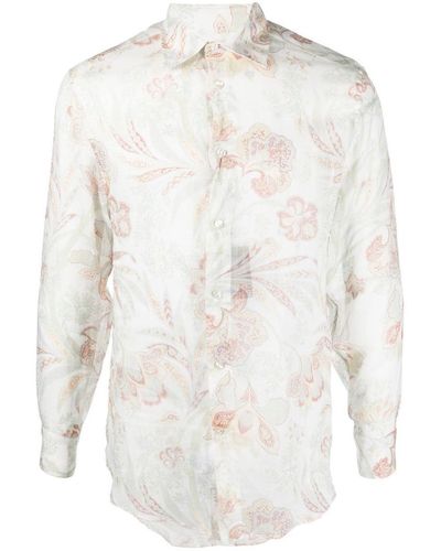 Etro Floral Print Shirt - White