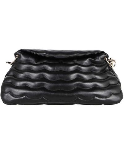 Chloé Juana Leather Shoulder Bag - Black