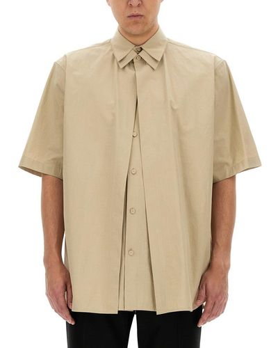 Jil Sander Shirt With Double Layer Design - Natural