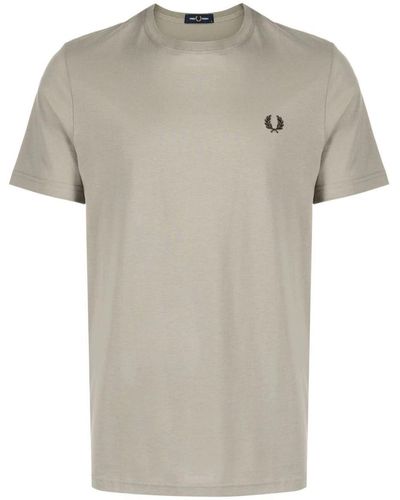 Fred Perry Fp Crew Neck T-Shirt - Grey