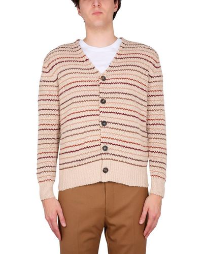 Ballantyne V-neck Sweater - Natural