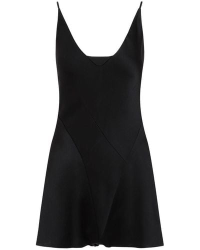 Maison Margiela Viscose Jumpsuit Dress - Black