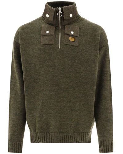Kapital "8g" Half-zip Sweater - Green