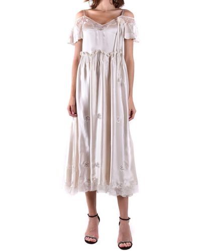 Twin Set Dress - White