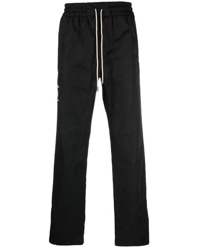 Just Don Logo-embroidered Track Pants - Black