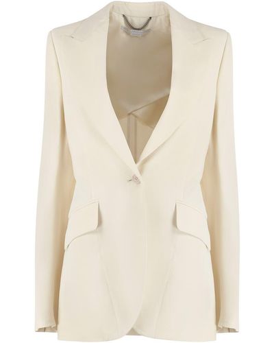 Stella McCartney Single-breasted One Button Jacket - Natural