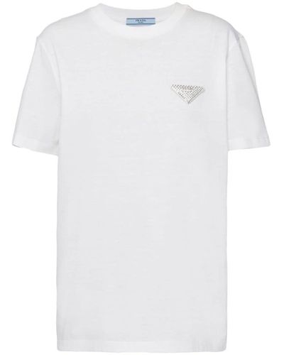 Prada Triangle T-shirt - White