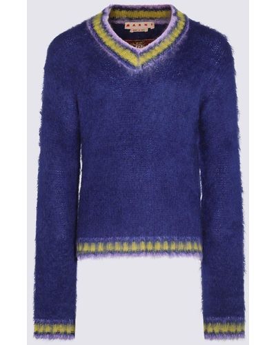 Marni Mohair-wool Blend Knitwear - Blue