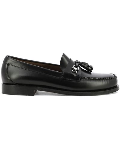G.H. Bass & Co. Weejun - Leather Moccasins With Tassels - Black
