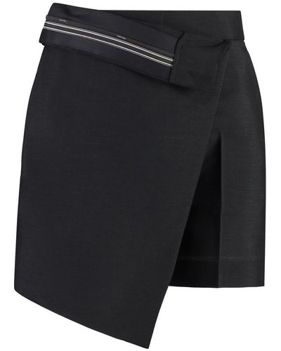 Fendi Wool Shorts - Black