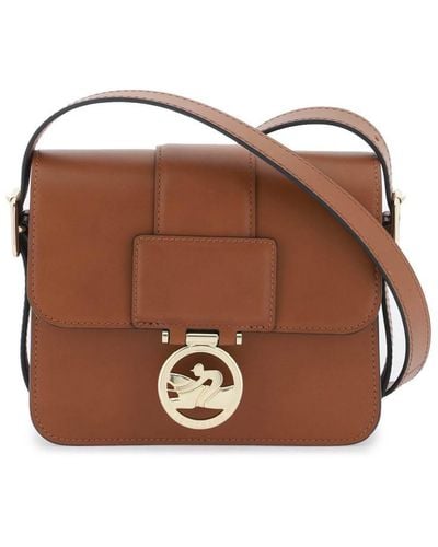 Longchamp Box-trot Leather Shoulder Bag - Brown