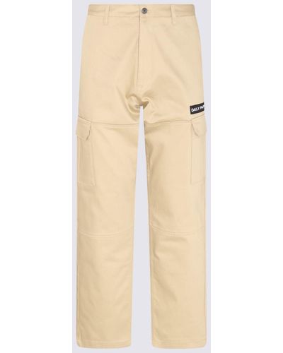 Daily Paper Beige Cotton Recargo Trousers - Natural