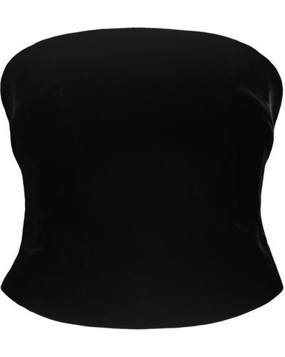 Wardrobe NYC Velvet Corset Clothing - Black