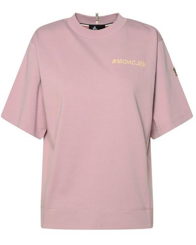 3 MONCLER GRENOBLE Cotton T-Shirt - Pink