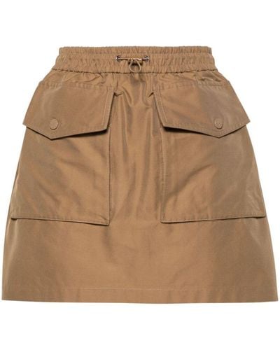 Moncler Skirt With Cargo Pockets - Brown